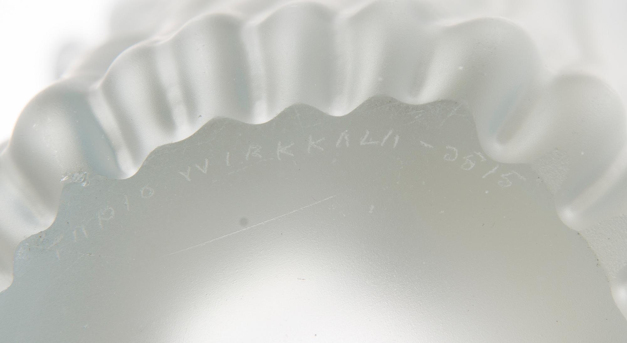 VAS, glas, "Renlav" signerad Tapio Wirkkala 3515.