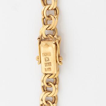 18K gold bracelet.