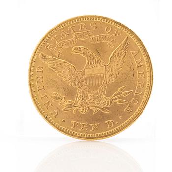 Gold coin USA, 10 dollars 1894.