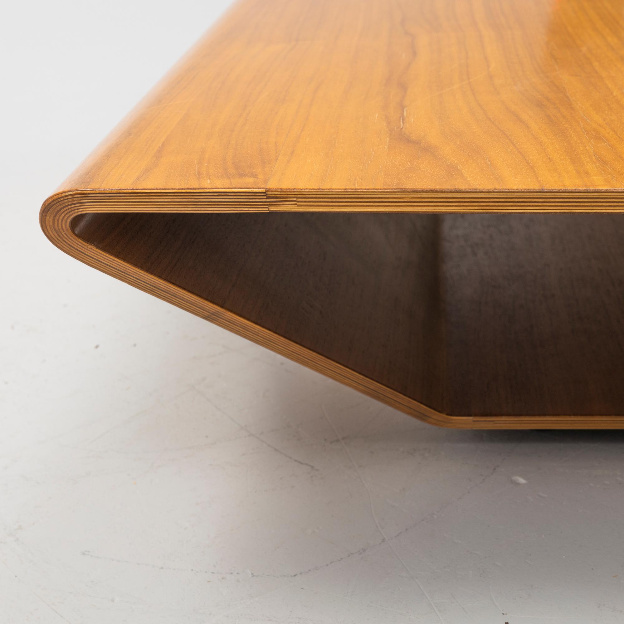 Claesson Koivisto Rune, a 'Brasilia' walnut coffee table, Swedesen, Sweden.
