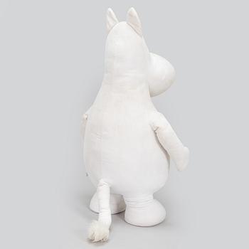 Tove Jansson, C- kassetteja, 2 kpl "Vem ska trösta Knyttet och Hur gick det sen?" ja figuuri "Muumipeikko" 1900-luvun loppu.