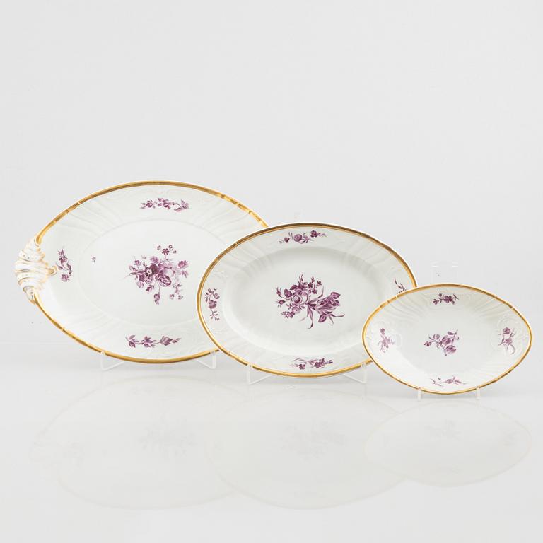 A 61-piece porcelain dinner service, Royal Copenhagen, Denmark, early 20th century.