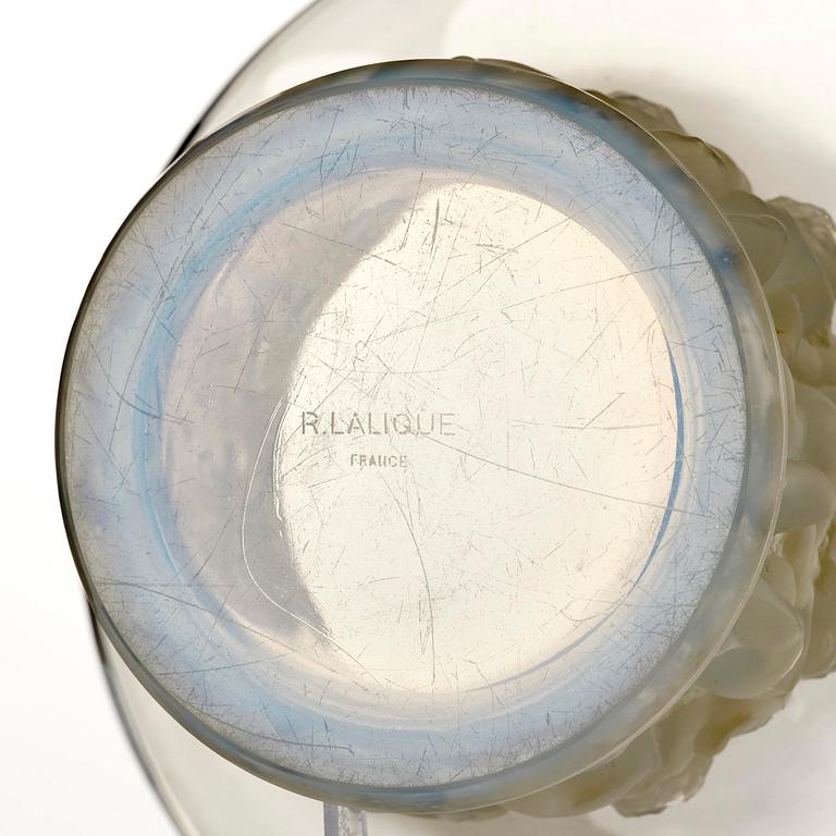 René Lalique, a "Farandole" glass vase, France, post 1930.