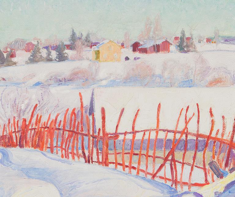 Pekka Halonen, Village in Winter.
