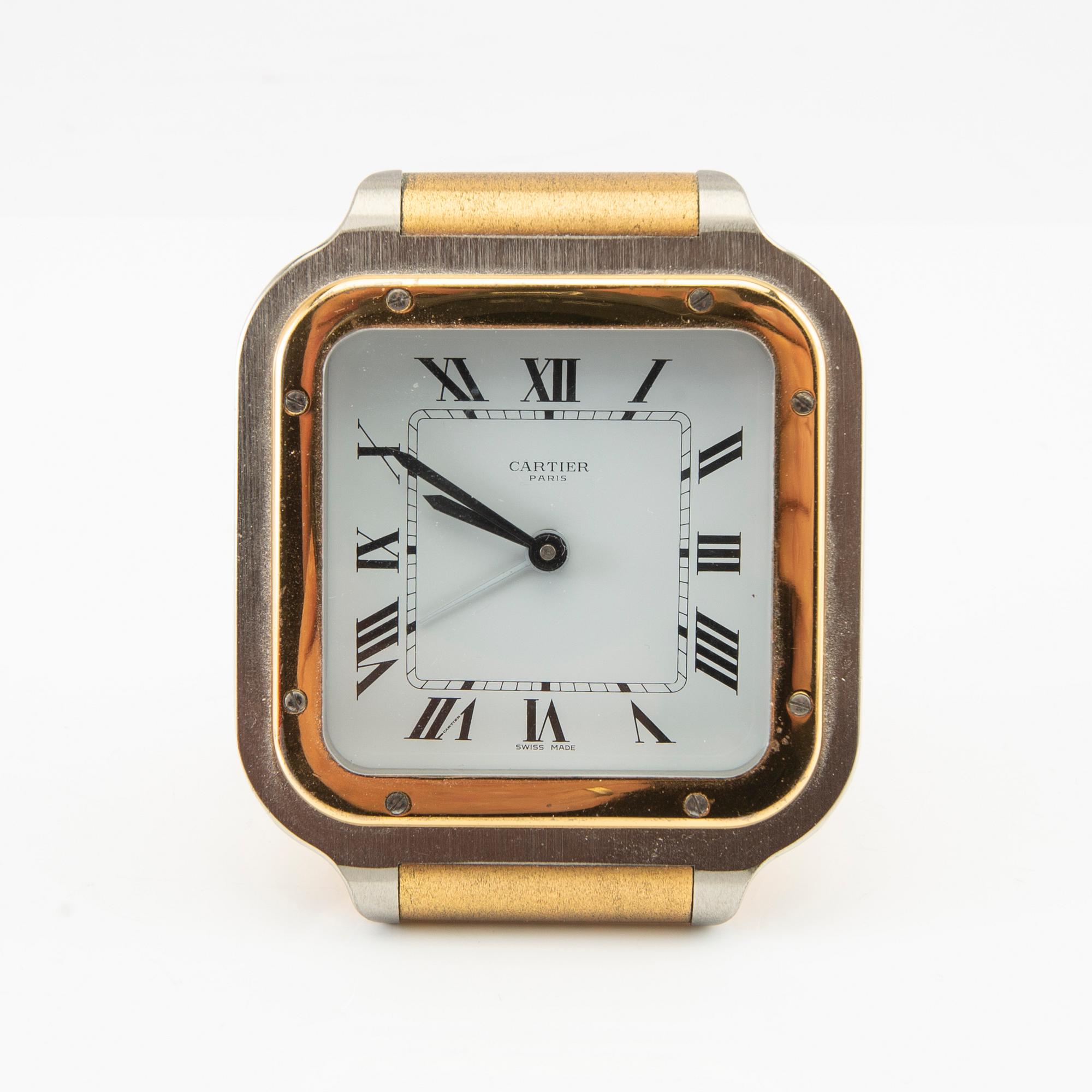 Cartier, travel / alarm clock, les must de Cartier, 1978.