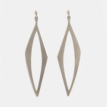 A pair of Birger Haglund silver earrings.