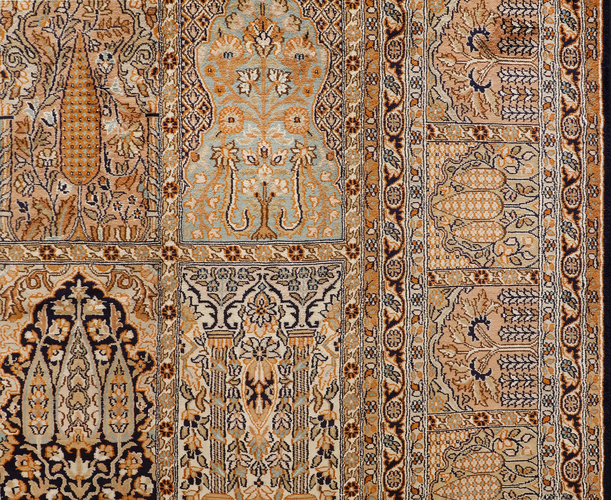 A carpet, Silk Kashmir, sk 24X24 297 x 186 cm.
