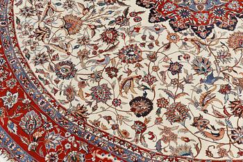 A rug, Figural Orientalisk Rund,  Diameter ca 267 cm.