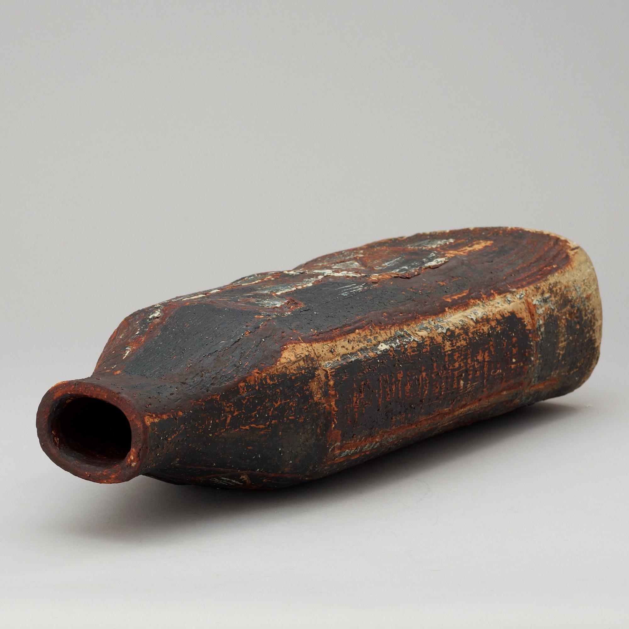 A Carl-Harry Stålhane stoneware vase, Rörstrand 1960.