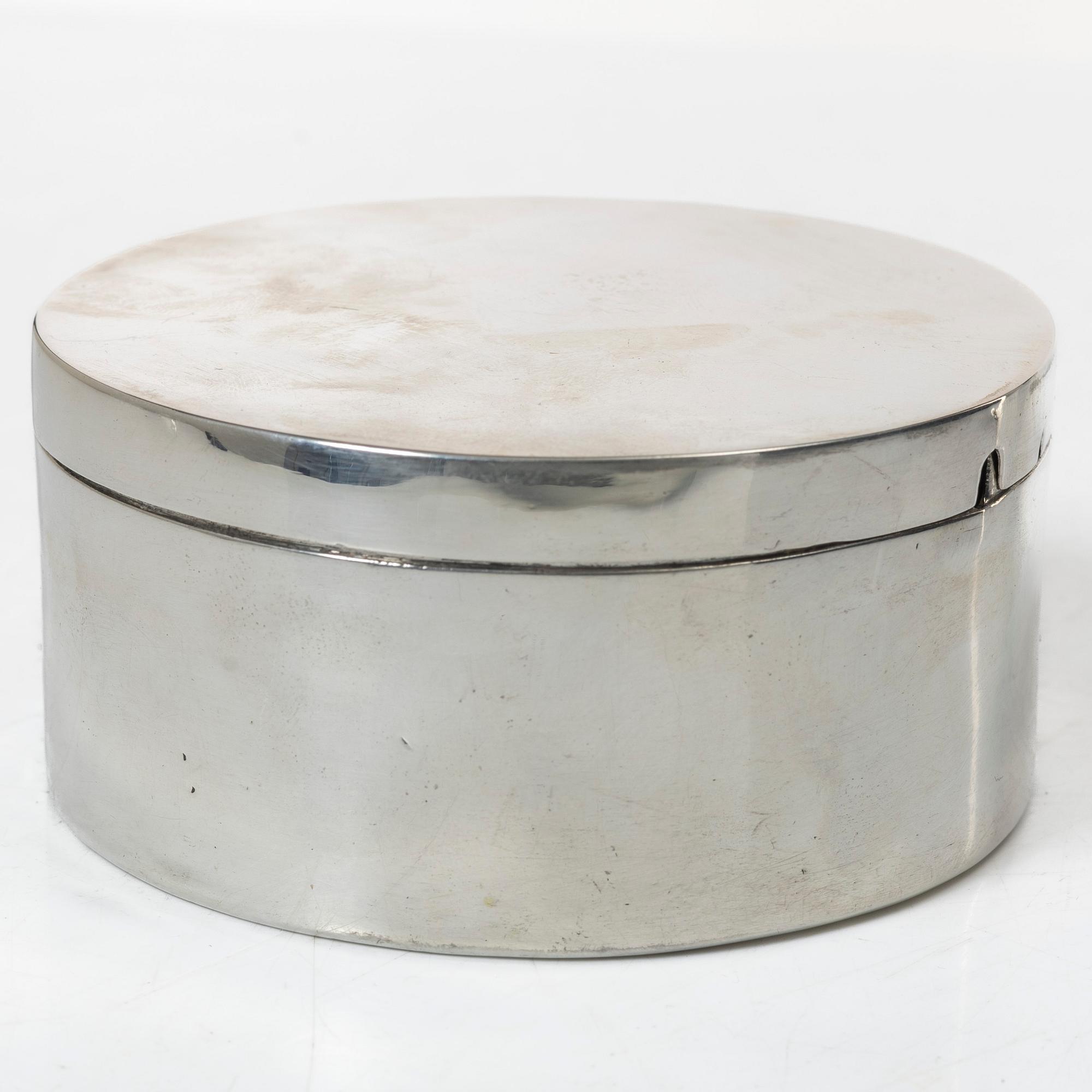 Gustaf Hagström, dosa, silver, Stockholm 1803.