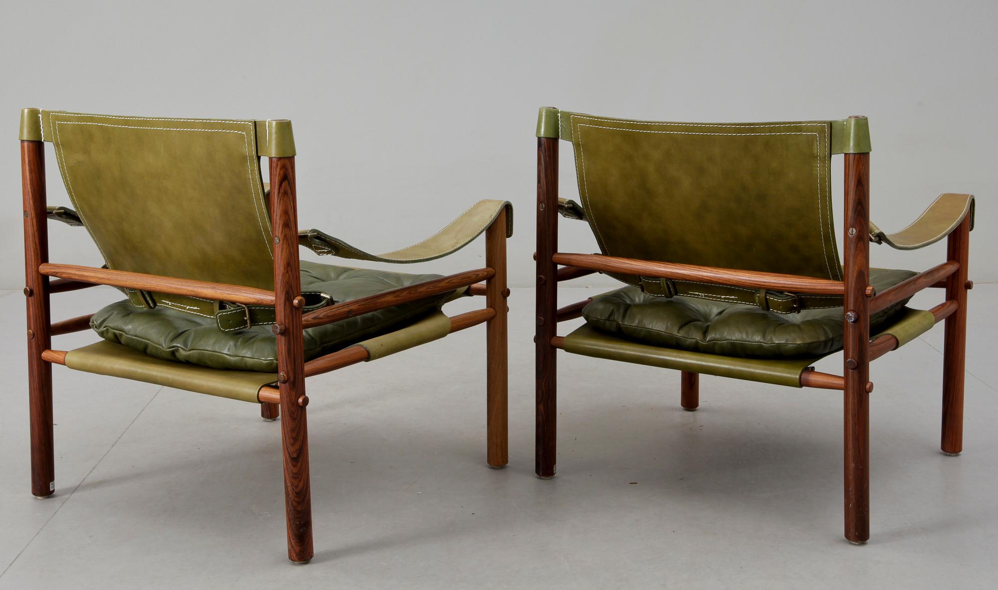 FÅTÖLJER, ett par, "Sirocco", Arne Norell.