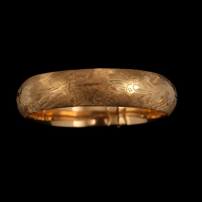 ARMBAND, 18k guld, importstämplat. Vikt 25 g.