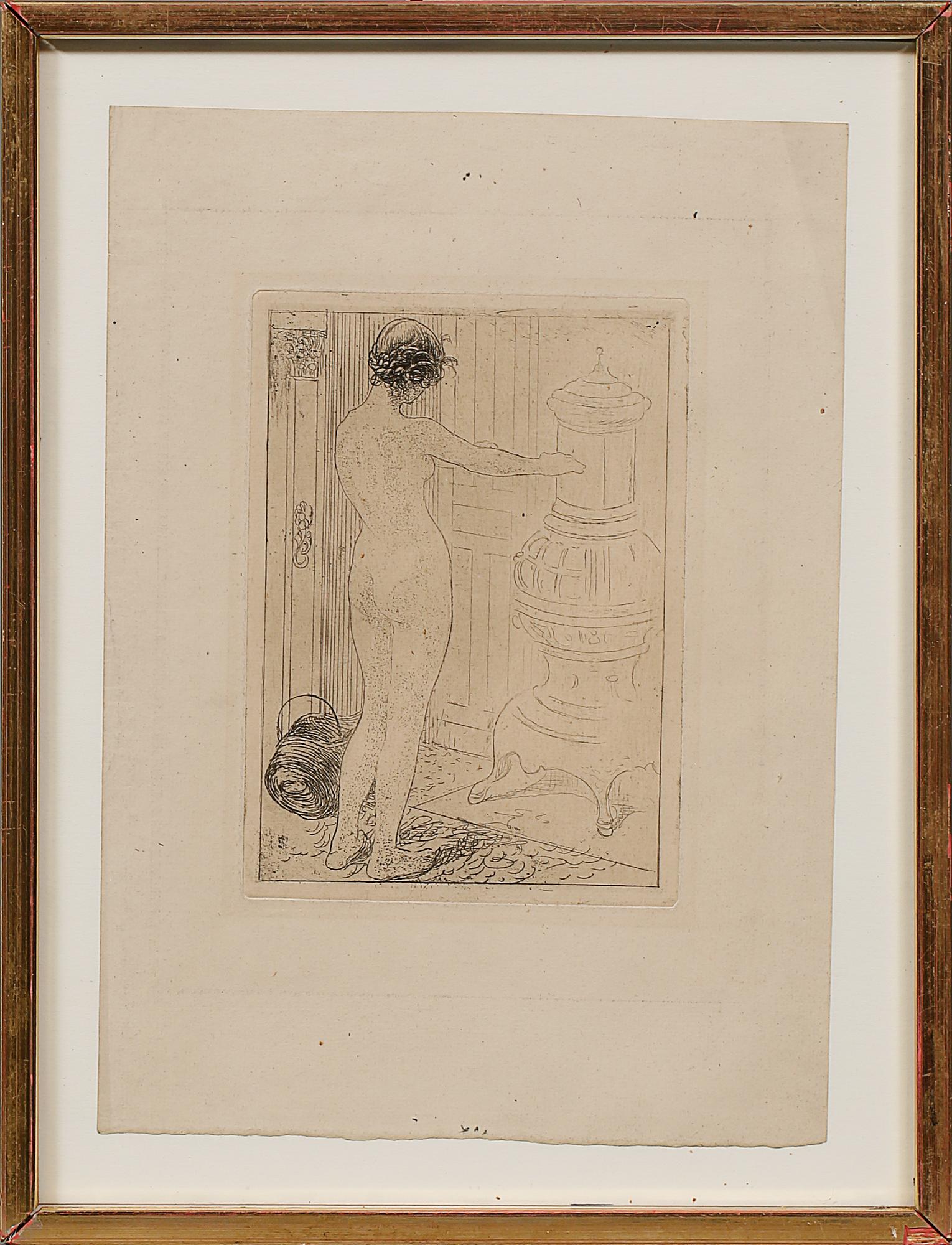 CARL LARSSON, etsning, osignerad.