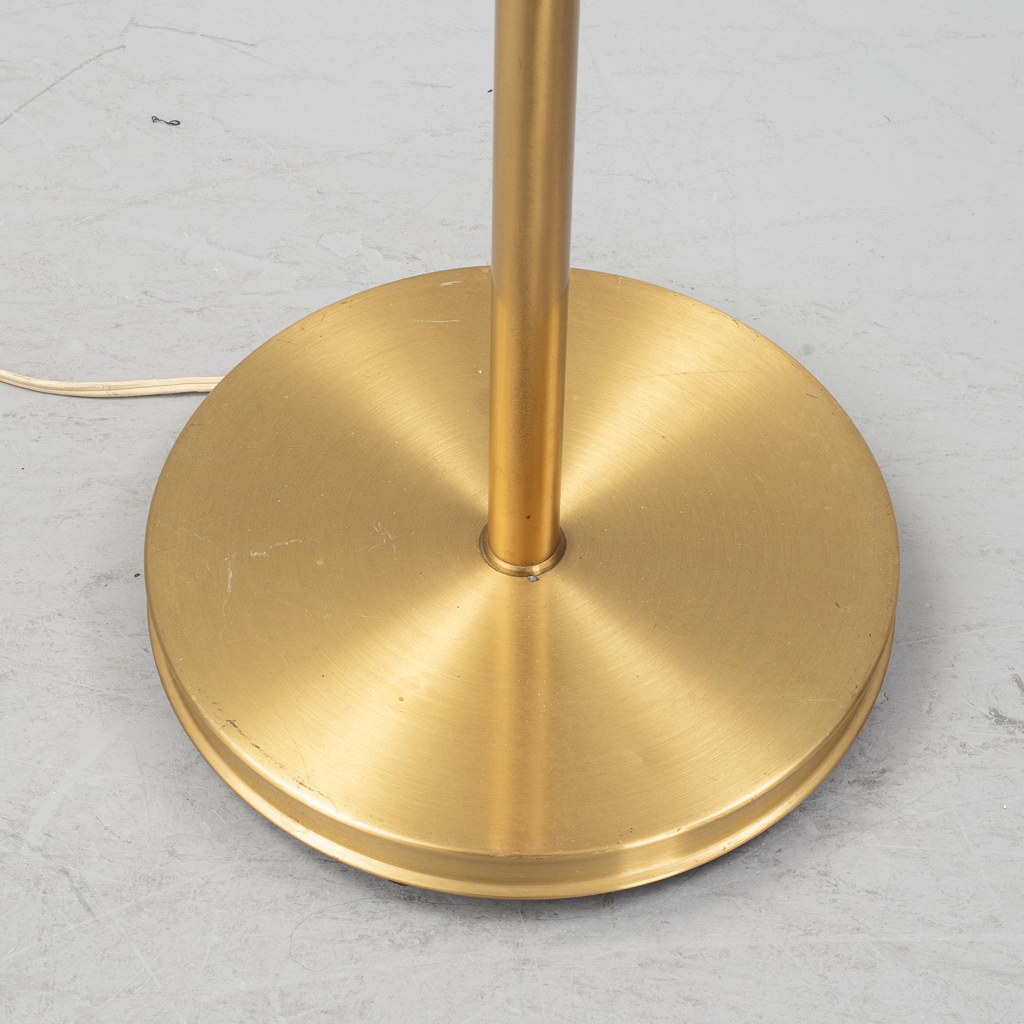 Josef Frank, a model 2148 brass floor light, Svenskt Tenn.
