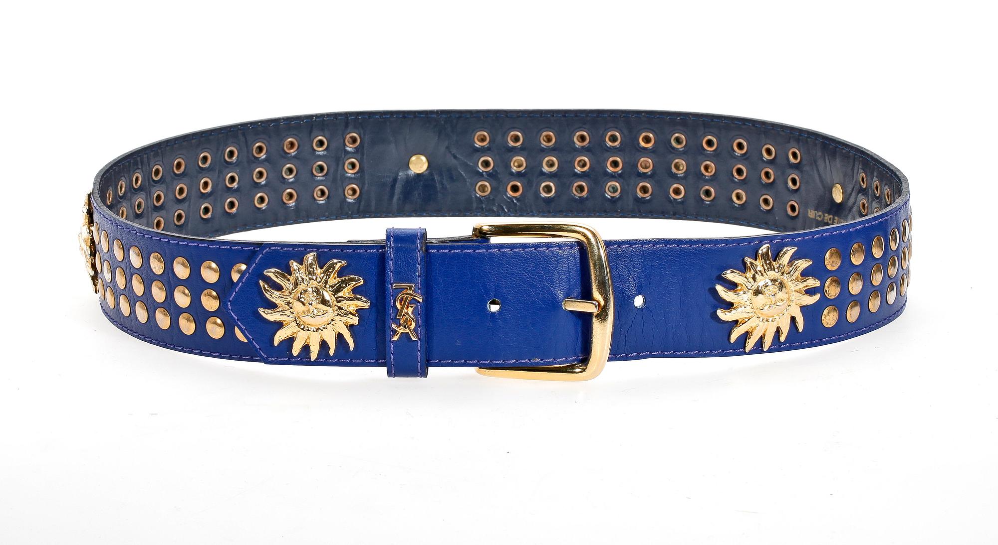 A set of two belts by Yves Saint Laurent and Sabèl.