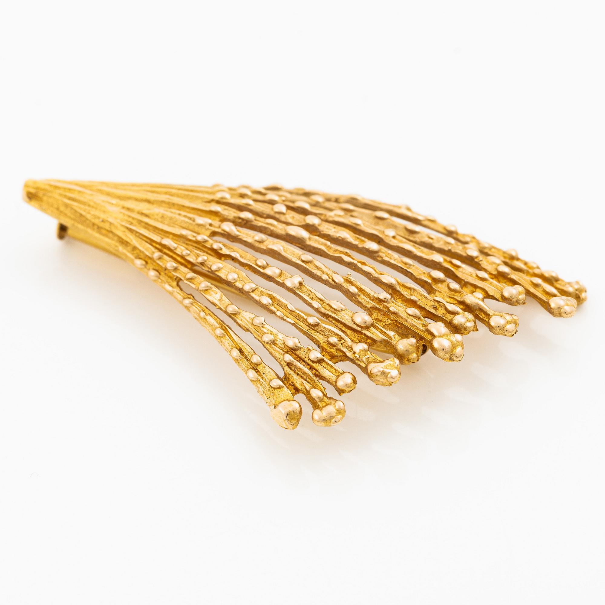 Brooch 14K gold, Finland.