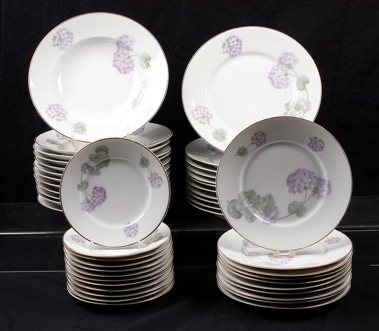 MATSERVIS, 55 delar, porslin, Paul Müller.