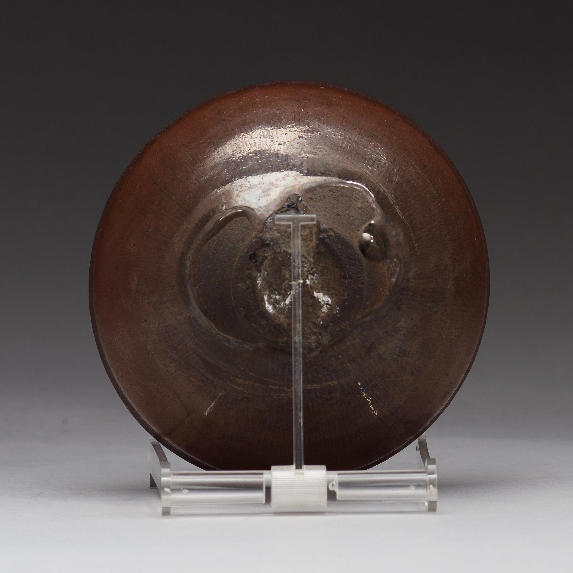 A brown and black glazed temmoku bowl, Song dynasty (960-1279).