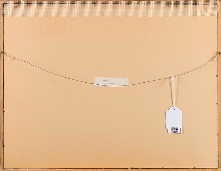 TOIMI KIVIHARJU, puupiirros, signeerattu, numeroitu tpl'a 52/99 ja päivätty 1966.