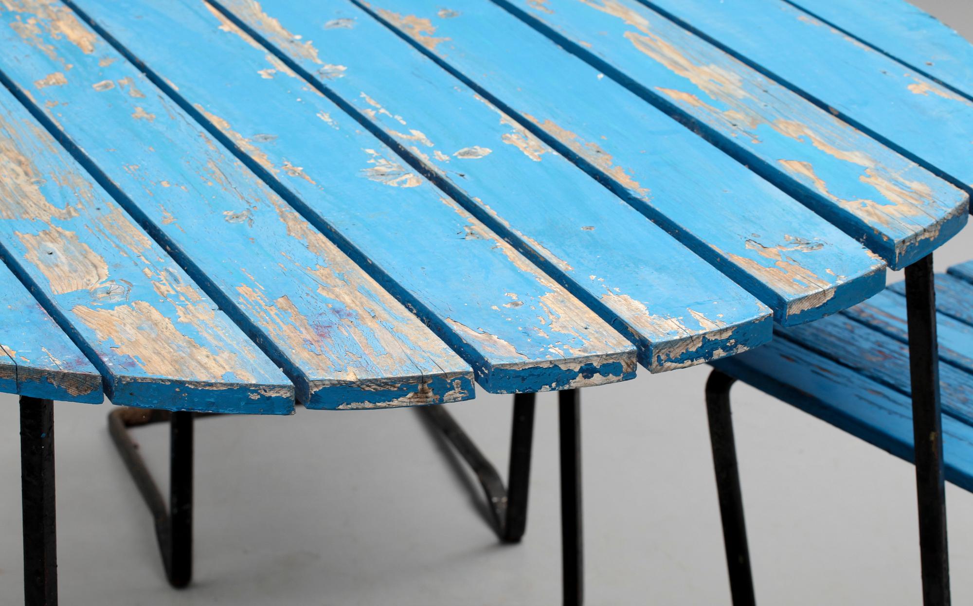 TRÄDGÅRDSGRUPP, 4 delar, 1900-talets mitt.