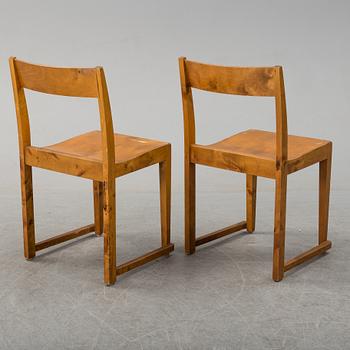 A set of eight 'Orkesterstolen' chairs by Sven Markelius, mid 20th century.