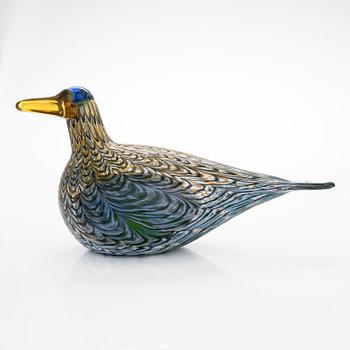Oiva Toikka, a 'Goose' glass bird, signed O. Toikka Nuutajärvi 1687/2000.