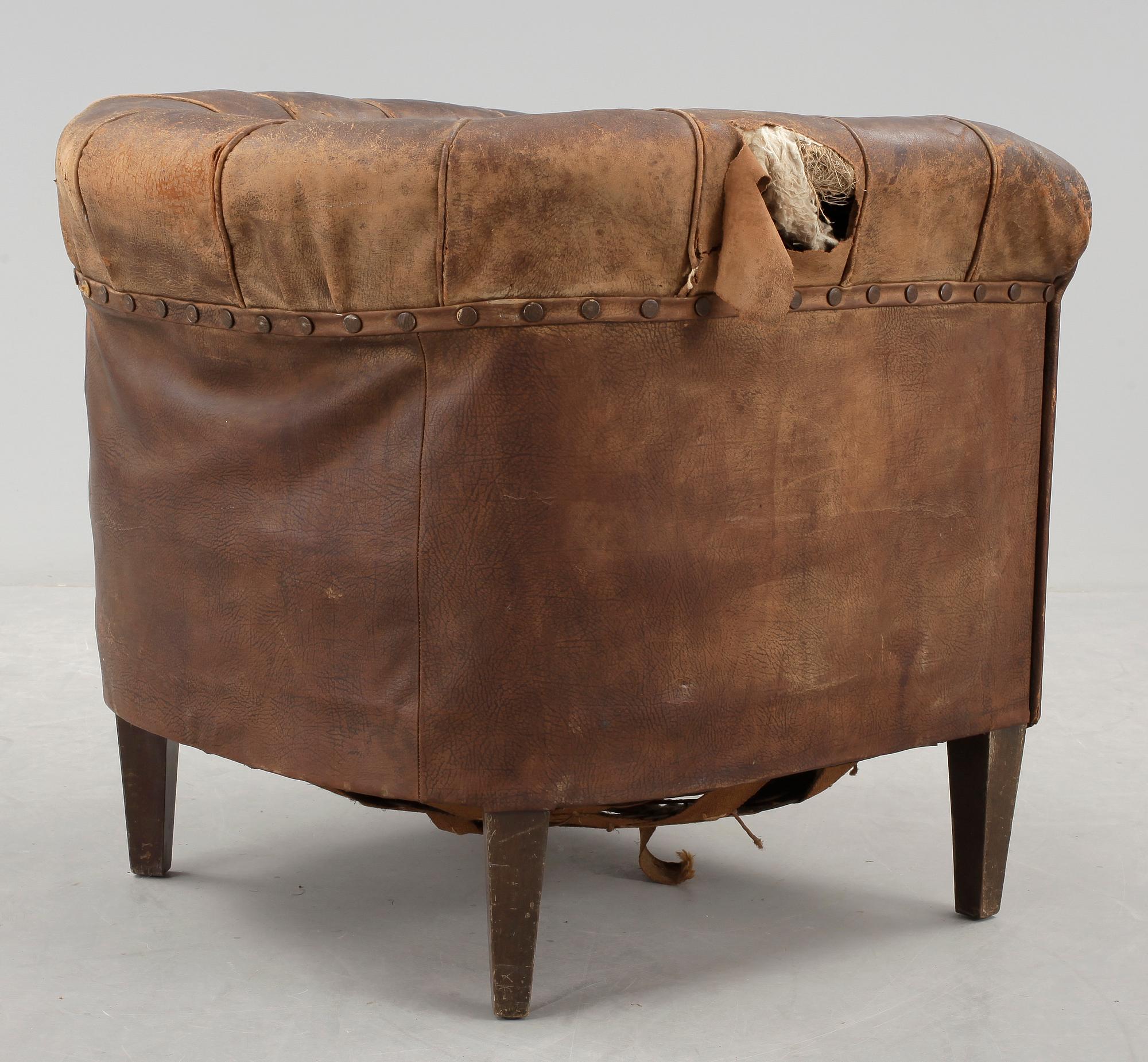 KLUBBFÅTÖLJ, 1900-talets första hälft.