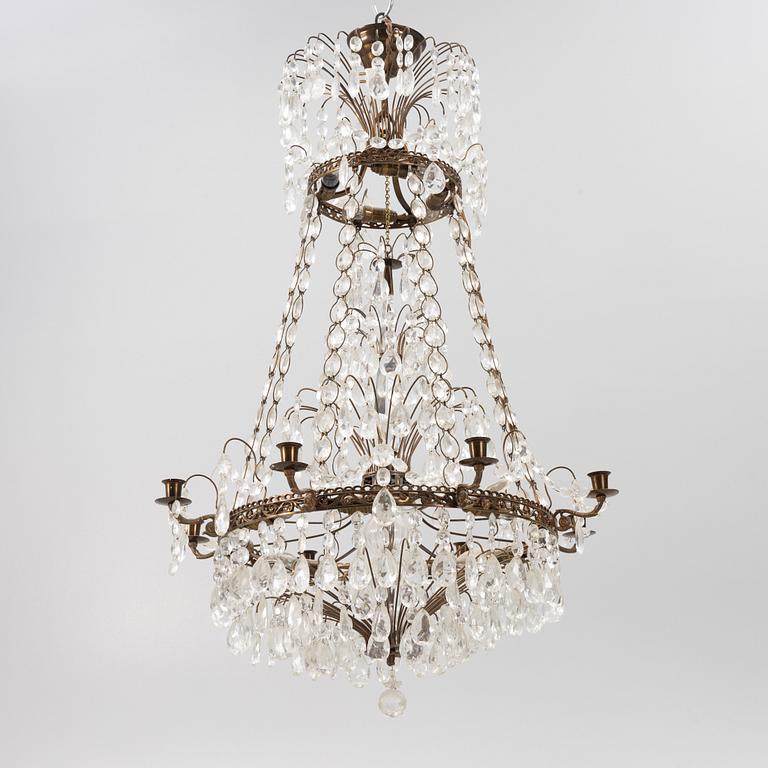 Chandelier, Empire style, early 20th Century.