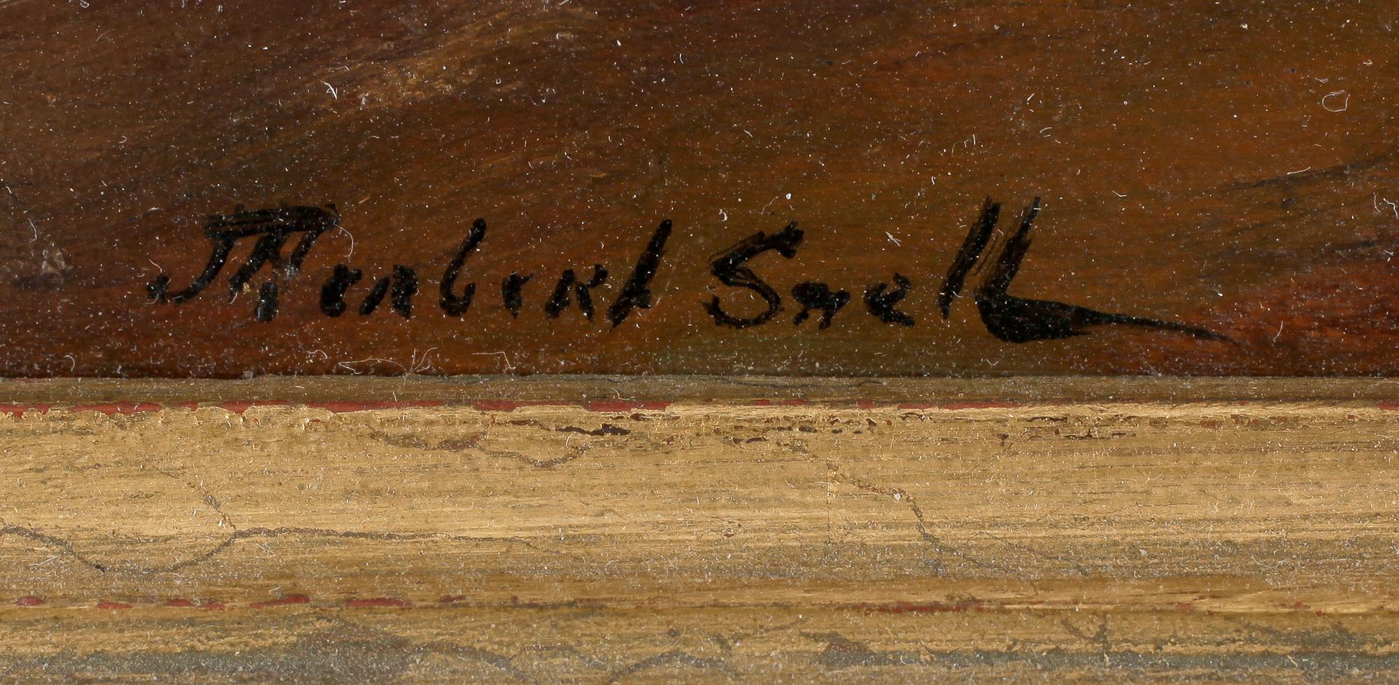 JAMES HERBERT SNELL, olja på pannå, signerad.