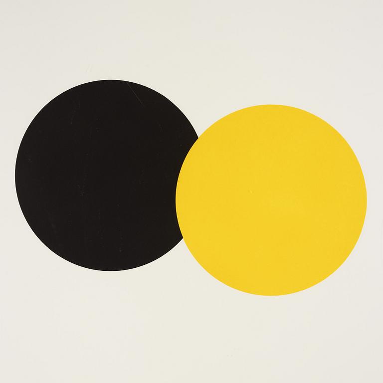 Joel Shapiro, pochoir i färg, 1990. Signerad och numrerad 20/36.