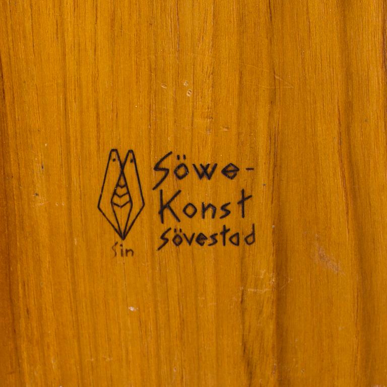 SIGVARD NILSSON, a teak bowl from Söwe-konst, Sövestad.