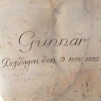 Skål, silver, CG Hallberg, Stockholm 1932.