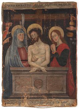 24. Italian school, probably 17th century, True portrait of the most holy pieta of Caninbio.