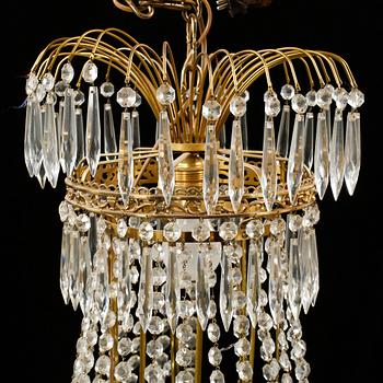 LJUSKRONA, empirstil, omkring 1900-talets mitt, höjd ca 80 cm.