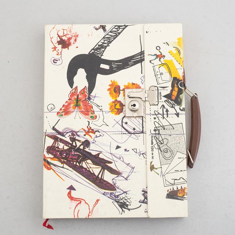 two books, Jean Tinguely, after, "Méta", and "Pontus Hultén, Hon & moderna".