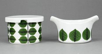 SERVISDELAR, porslin, 7 delar, "Berså", Stig Lindberg, Gustavsberg.