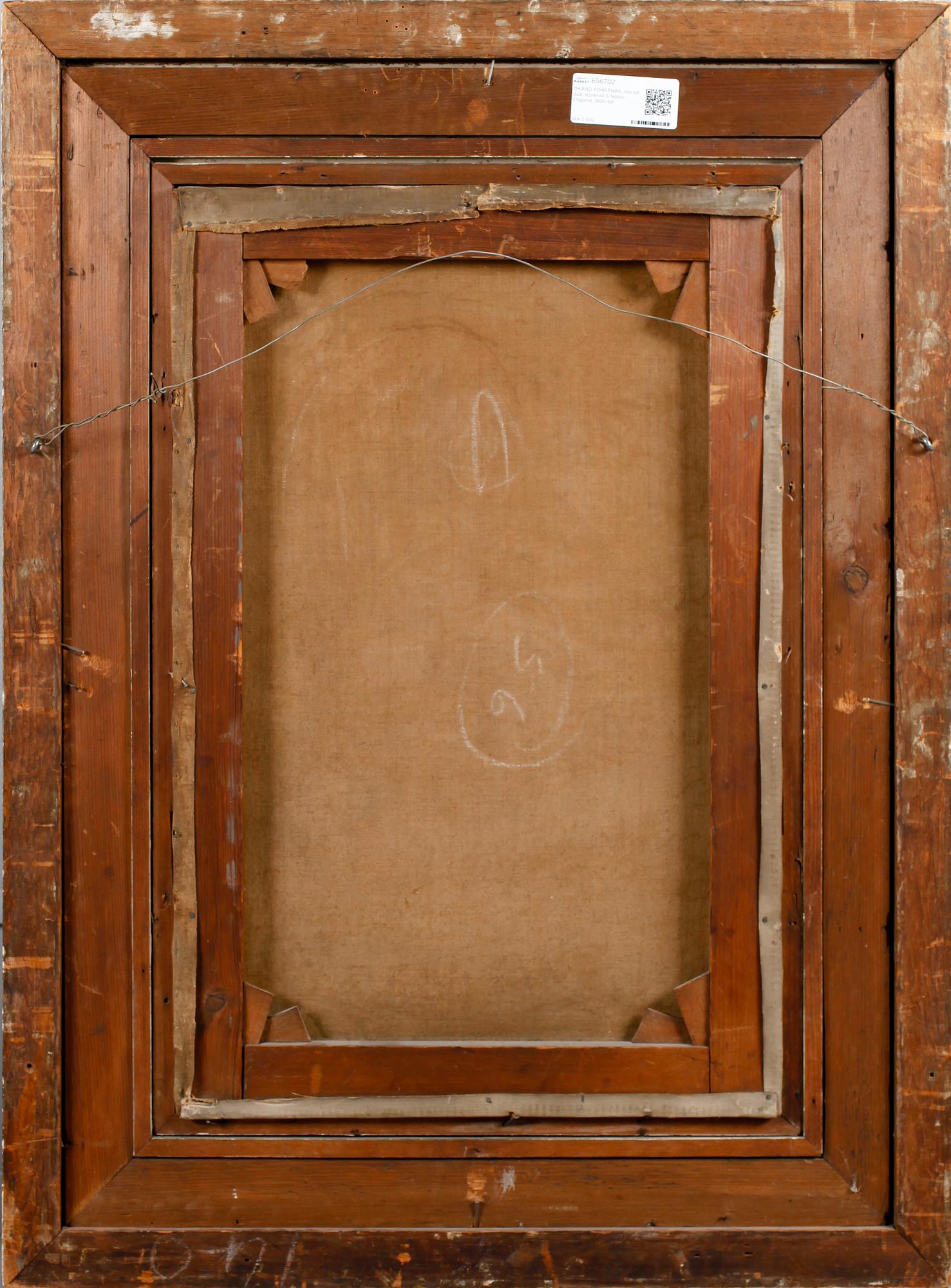 OKÄND KONSTNÄR, olja på duk, signerad S Noble, England, 1800-tal.