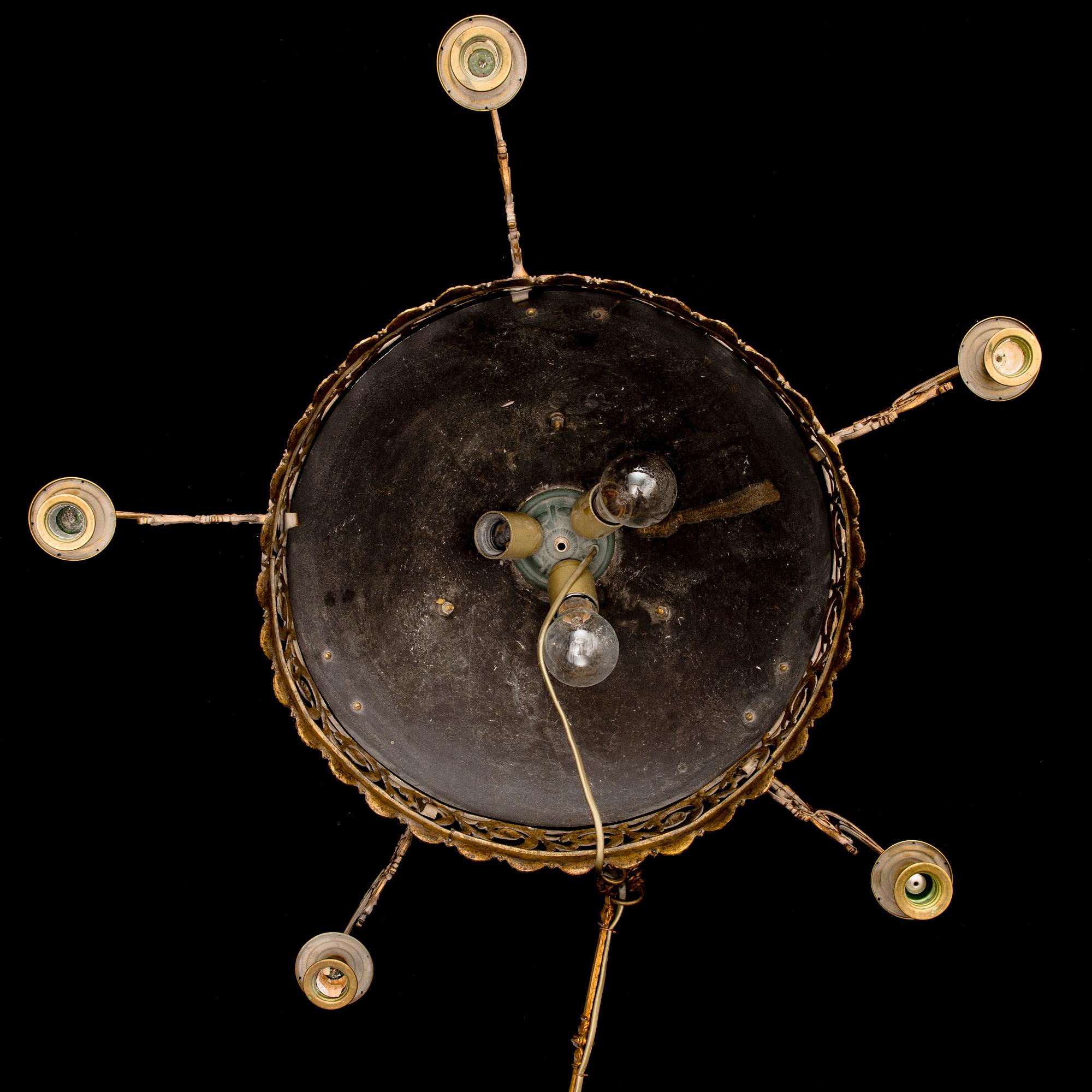 An empire style ceiling lamp from around 1900.