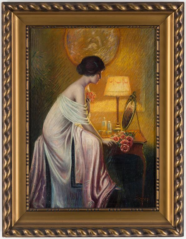 DELPHIN ENJOLRAS, oil on canvas, signed.