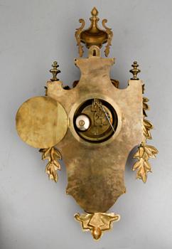 VÄGGUR, brons, Louis XVI-stil, 1900-talets första hälft.