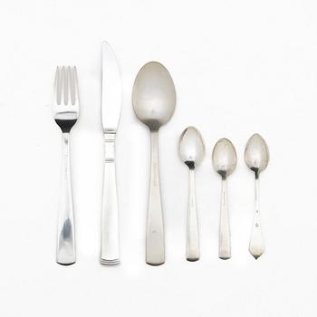 Jacob Ängman, bestickservis, silver, 135 delar, "Rosenholm", GAB, Eskilstuna/Stockholm, 1947-1997.