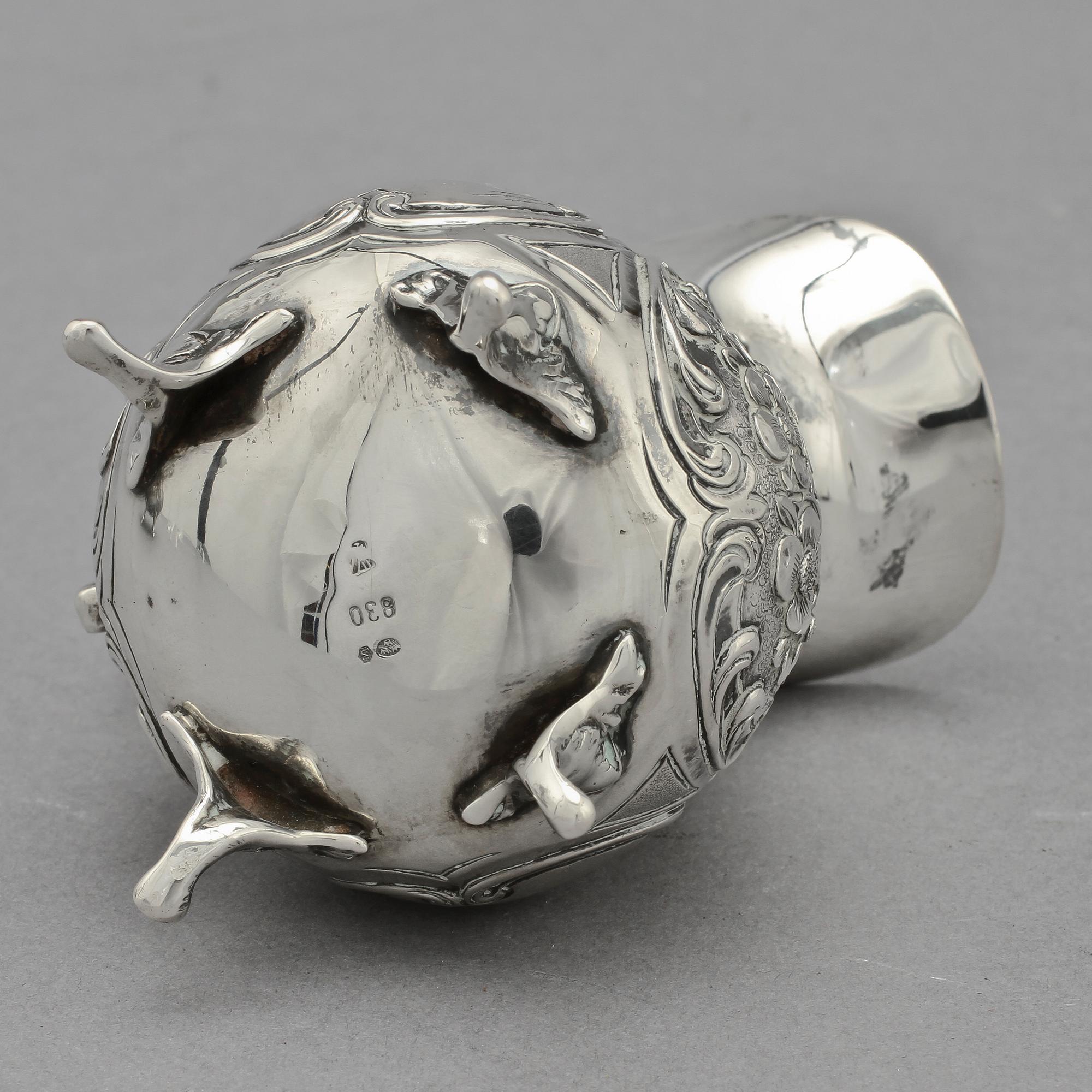 PARTI SILVER, 4 delar, silver, 1900-tal. Vikt 520 g.