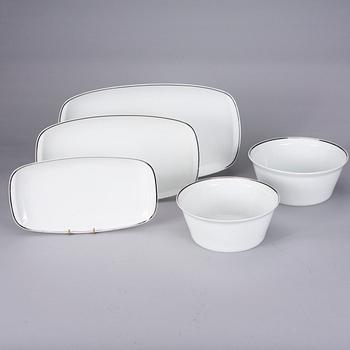 SERVIS, 67 delar, porslin, Rosenthal "Studio-linie". 1980-tal.