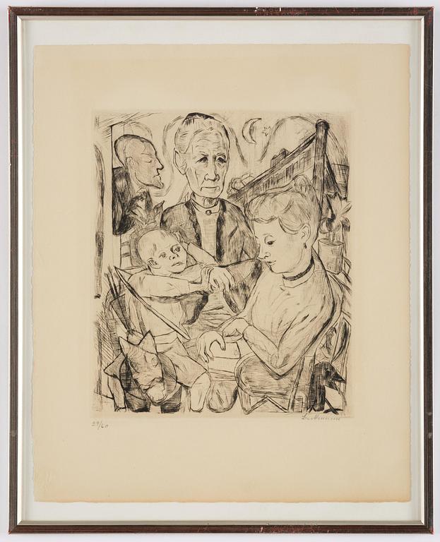 Max Beckmann, "Familienszene" from "Gesichter".