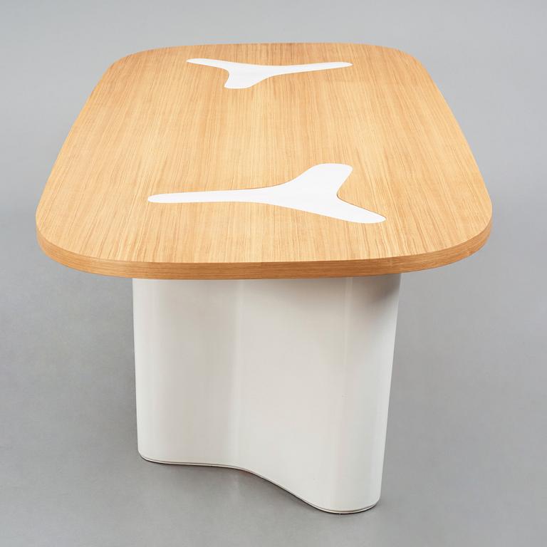 India Mahdavi, an oak and ceramic dinner table, designed for a project at Svenskt Tenn, Sweden in 2022.