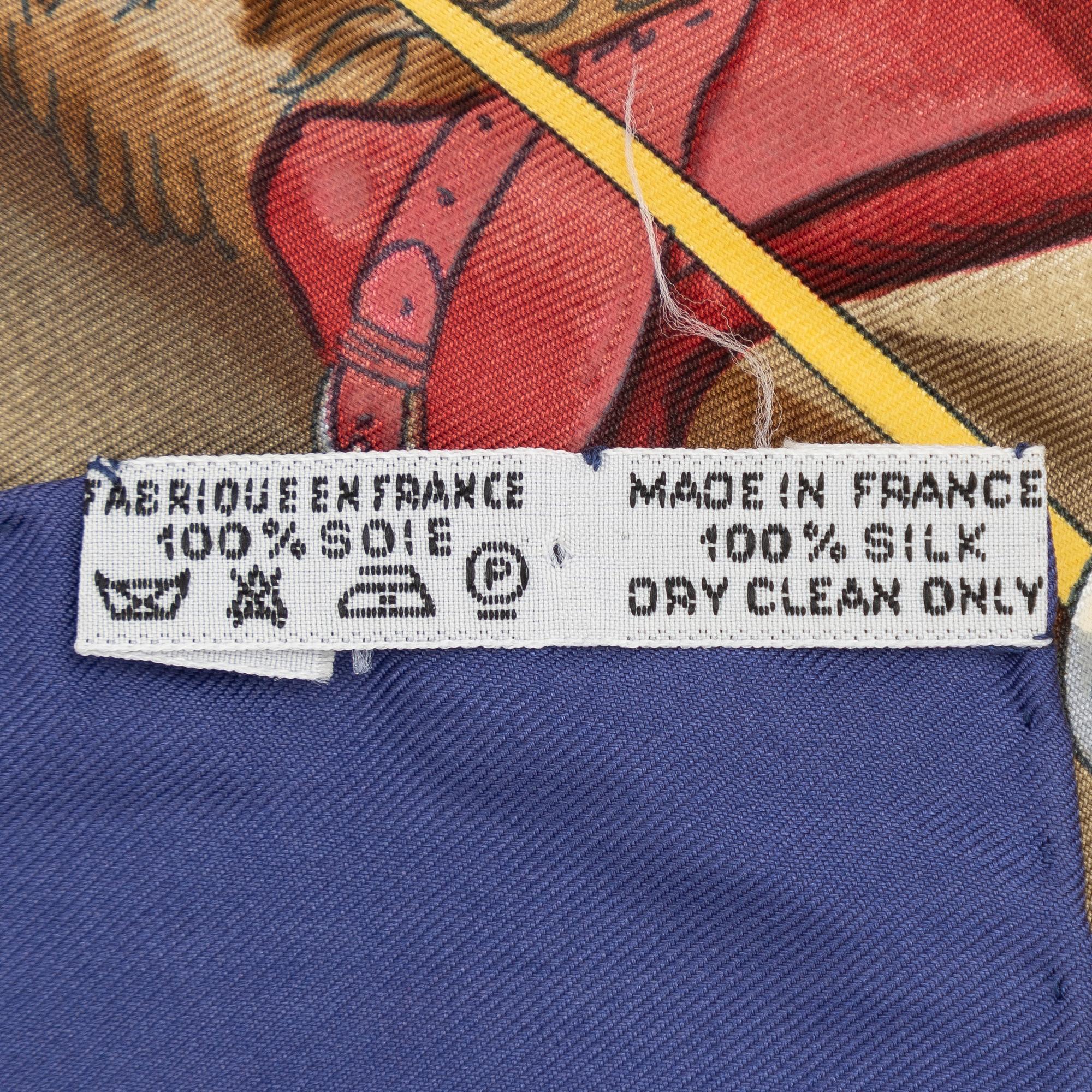 Hermès, scarf, "Attelage en Arbalète".