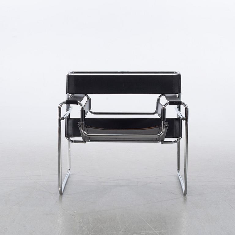 MARCEL BREUER, fåtölj modell "Wassily" för Gavina, 1900-talets andra hälft.