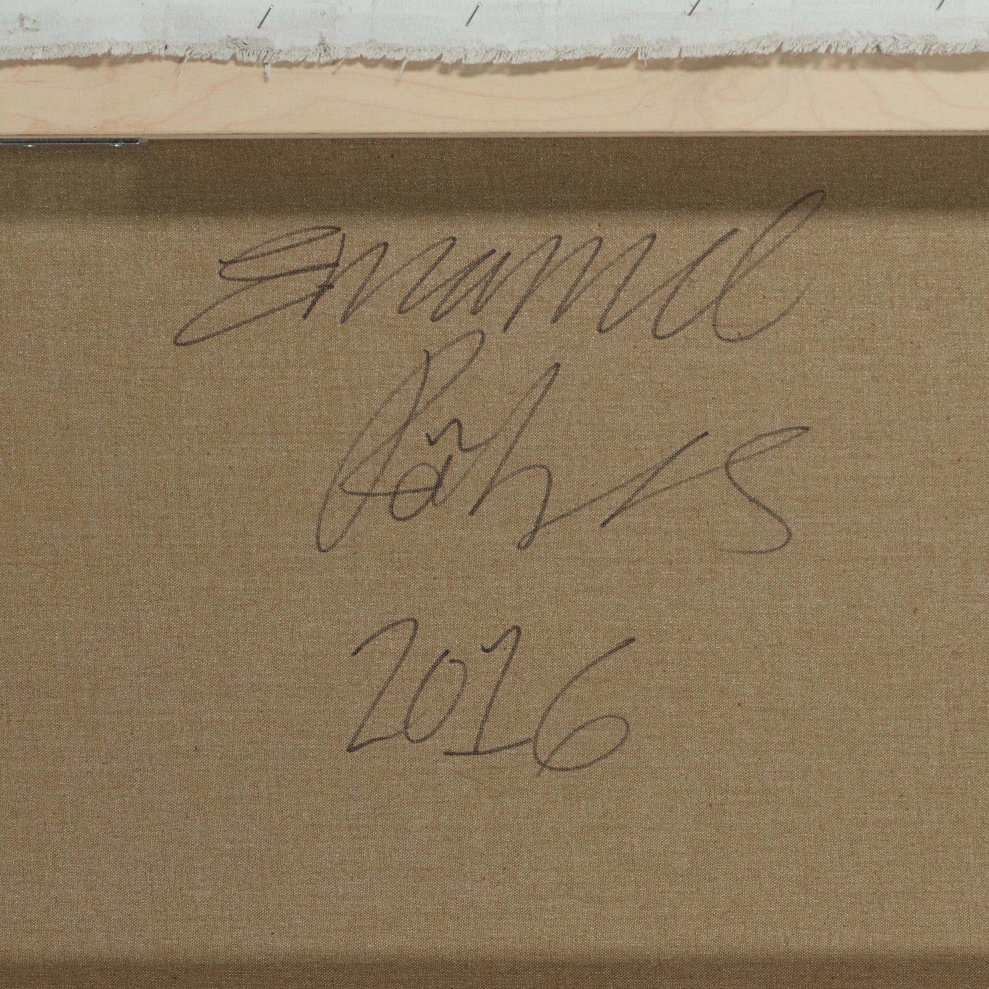 Emanuel Röhss, acrylic on canvas, signed and dated 2016 on verso.