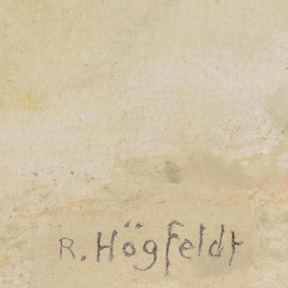 ROBERT HÖGFELDT, oil on panel, signed.