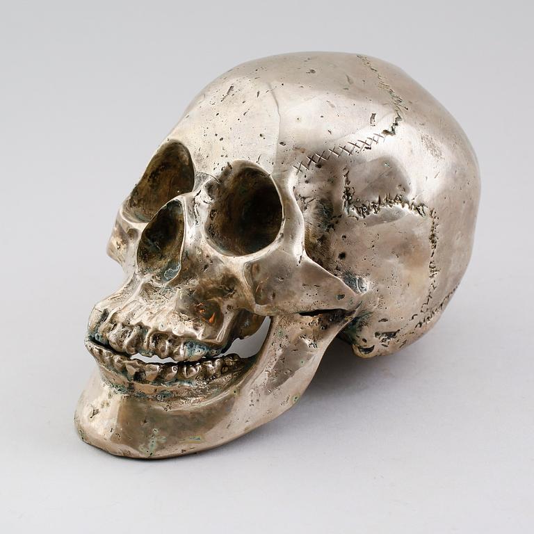 SKULPTUR, försilvrad mässing, sent 1900-tal.